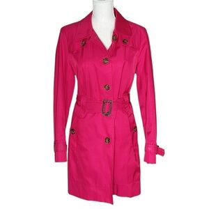 Tommy Hilfiger Pink Trench Coat Size M